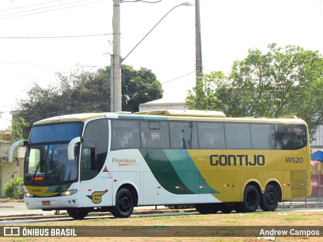 Empresa Gontijo de Transportes 14520 na cidade de Pirapora, Minas Gerais, Brasil, por Andrew Campos. ID da foto: 11507270.