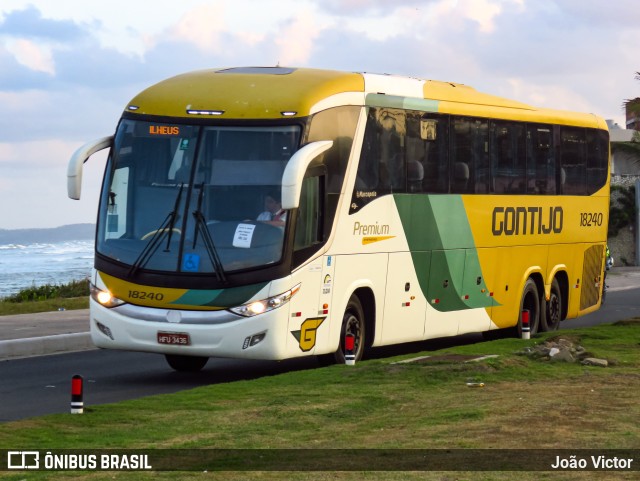 Empresa Gontijo de Transportes 18240 na cidade de Ilhéus, Bahia, Brasil, por João Victor. ID da foto: 11582996.