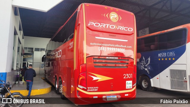 Auto Viação Porto Rico 2301 na cidade de Goiânia, Goiás, Brasil, por Fábio Paixão. Número da foto: #11581952.
