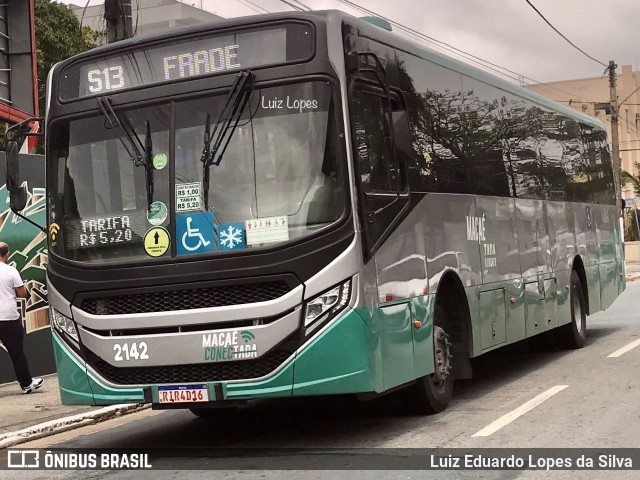 SIT Macaé Transportes 2142 na cidade de Macaé, Rio de Janeiro, Brasil, por Luiz Eduardo Lopes da Silva. Número da foto: #11581733.