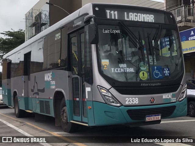 SIT Macaé Transportes 2338 na cidade de Macaé, Rio de Janeiro, Brasil, por Luiz Eduardo Lopes da Silva. ID da foto: 11581736.