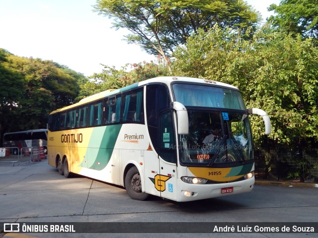 Empresa Gontijo de Transportes 14155 na cidade de São Paulo, São Paulo, Brasil, por André Luiz Gomes de Souza. ID da foto: 11586169.