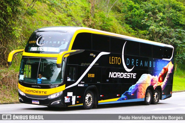 Expresso Nordeste 59130 na cidade de Piraí, Rio de Janeiro, Brasil, por Paulo Henrique Pereira Borges. ID da foto: 11584732.