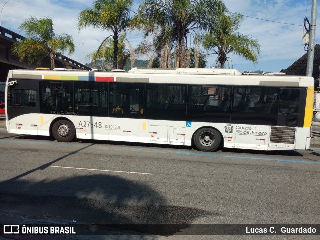 Transportes Vila Isabel A27548 na cidade de Rio de Janeiro, Rio de Janeiro, Brasil, por Lucas C.  Guardado. ID da foto: 11583998.