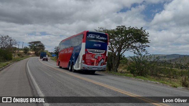 Expresso São Luiz 10170 na cidade de Panelas, Pernambuco, Brasil, por Leon Oliver. ID da foto: 11584987.