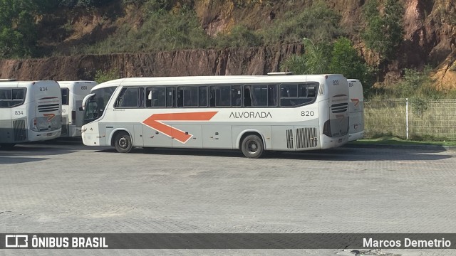 Viação Alvorada 820 na cidade de Guarapari, Espírito Santo, Brasil, por Marcos Demetrio. Número da foto: #11585235.