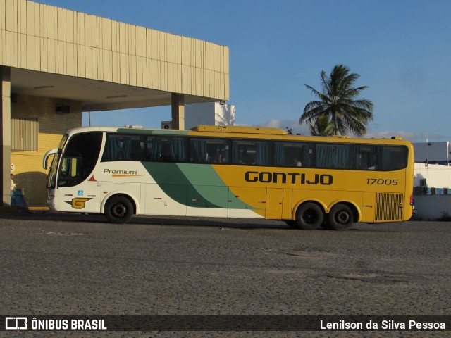 Empresa Gontijo de Transportes 17005 na cidade de Caruaru, Pernambuco, Brasil, por Lenilson da Silva Pessoa. ID da foto: 11585421.