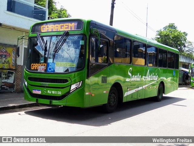 Transportes Santo Antônio RJ 161.130 na cidade de Magé, Rio de Janeiro, Brasil, por Wellington Freitas. ID da foto: 11584617.