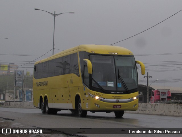 Viação Itapemirim 60015 na cidade de Caruaru, Pernambuco, Brasil, por Lenilson da Silva Pessoa. ID da foto: 11585474.