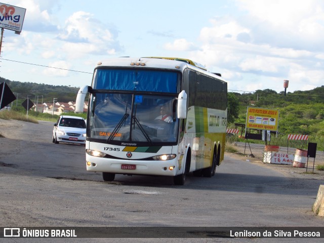 Empresa Gontijo de Transportes 17345 na cidade de Taquaritinga do Norte, Pernambuco, Brasil, por Lenilson da Silva Pessoa. ID da foto: 11585468.