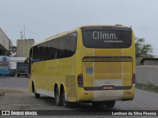 Viação Itapemirim 8611 na cidade de Caruaru, Pernambuco, Brasil, por Lenilson da Silva Pessoa. ID da foto: 11585553.