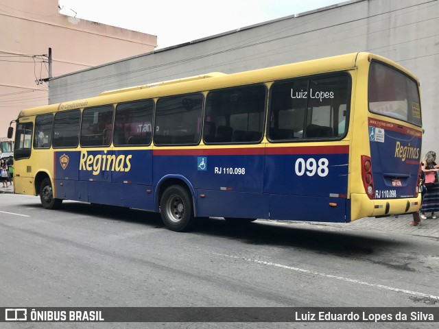 Auto Viação Reginas RJ 110.098 na cidade de Duque de Caxias, Rio de Janeiro, Brasil, por Luiz Eduardo Lopes da Silva. ID da foto: 11584513.