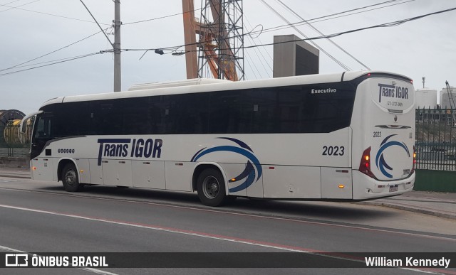 Trans Igor Transportes e Turismo 2023 na cidade de Vitória, Espírito Santo, Brasil, por William Kennedy. ID da foto: 11583885.