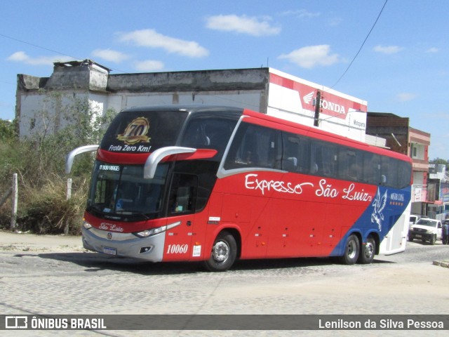 Expresso São Luiz 10060 na cidade de Caruaru, Pernambuco, Brasil, por Lenilson da Silva Pessoa. Número da foto: #11585437.