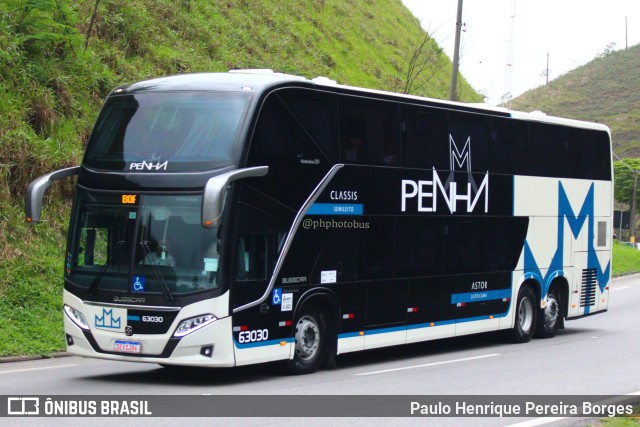 Empresa de Ônibus Nossa Senhora da Penha 63030 na cidade de Piraí, Rio de Janeiro, Brasil, por Paulo Henrique Pereira Borges. ID da foto: 11584745.