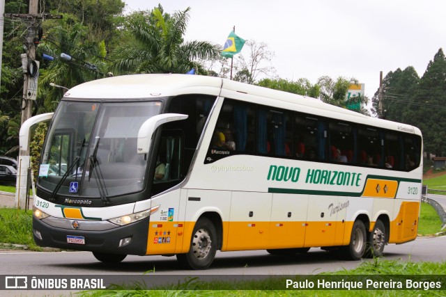 Viação Novo Horizonte 3120 na cidade de Barra do Piraí, Rio de Janeiro, Brasil, por Paulo Henrique Pereira Borges. ID da foto: 11584808.