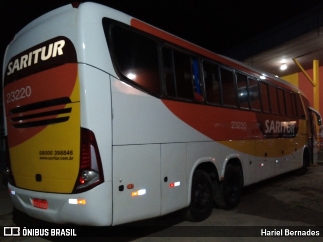 Saritur - Santa Rita Transporte Urbano e Rodoviário 23220 na cidade de Santa Maria de Itabira, Minas Gerais, Brasil, por Hariel Bernades. ID da foto: 11583836.