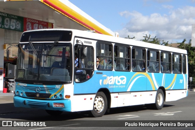 TRANSA - Transa Transporte Coletivo 707 na cidade de Três Rios, Rio de Janeiro, Brasil, por Paulo Henrique Pereira Borges. Número da foto: #11509111.