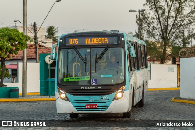 Viação Siará Grande 14605 na cidade de Fortaleza, Ceará, Brasil, por Arianderso Melo. ID da foto: 11509655.