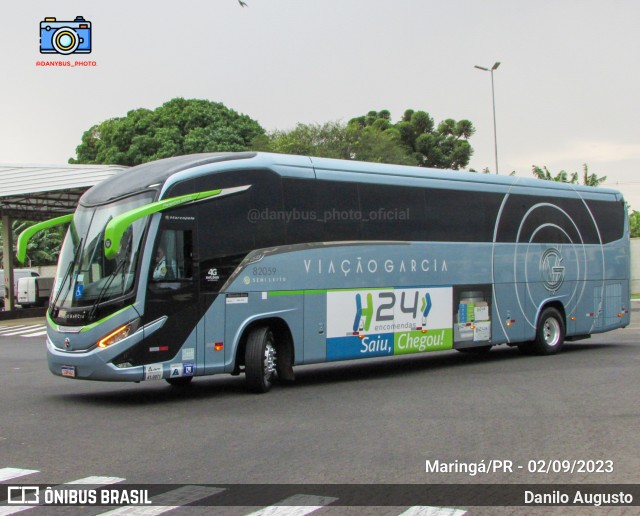 Viação Garcia 82059 na cidade de Maringá, Paraná, Brasil, por Danilo Augusto. ID da foto: 11509784.