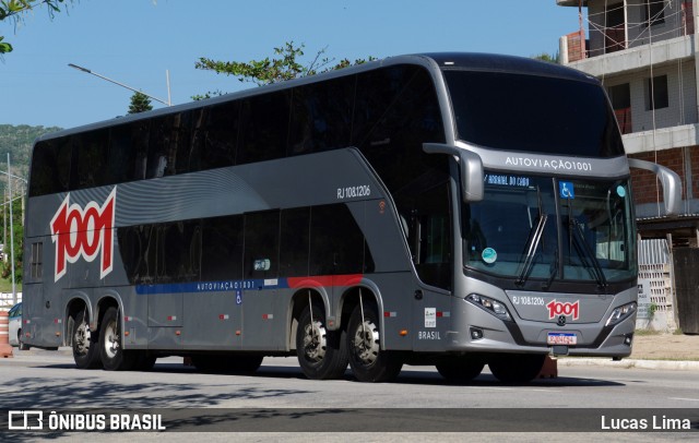 Auto Viação 1001 RJ 108.1206 na cidade de Arraial do Cabo, Rio de Janeiro, Brasil, por Lucas Lima. Número da foto: #11510653.