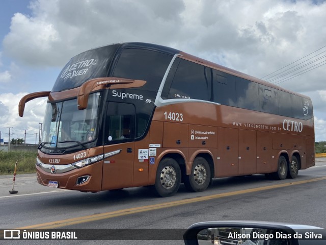 Viação Cetro 14023 na cidade de Macaíba, Rio Grande do Norte, Brasil, por Alison Diego Dias da Silva. Número da foto: #11509586.