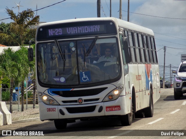 Reunidas Transportes Urbanos 08062 na cidade de Natal, Rio Grande do Norte, Brasil, por Davi Felipe. ID da foto: 11509789.