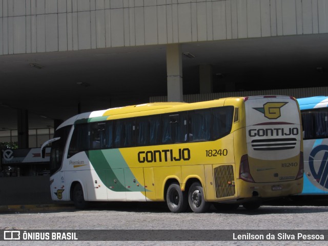 Empresa Gontijo de Transportes 18240 na cidade de Caruaru, Pernambuco, Brasil, por Lenilson da Silva Pessoa. ID da foto: 11510635.