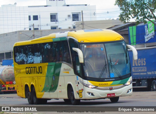 Empresa Gontijo de Transportes 19580 na cidade de Eunápolis, Bahia, Brasil, por Eriques  Damasceno. ID da foto: 11511076.