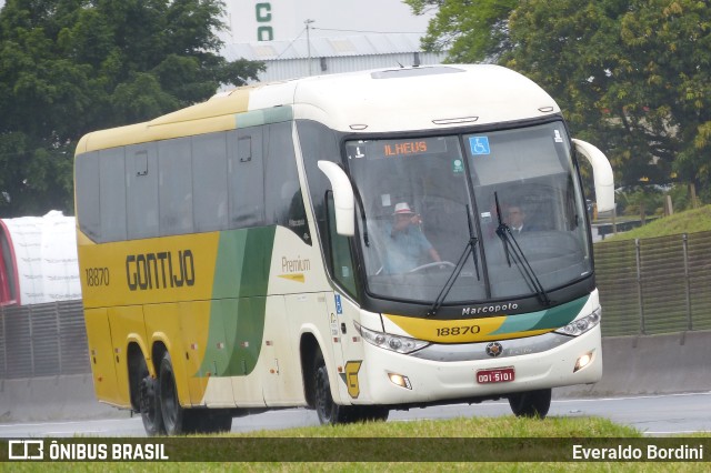 Empresa Gontijo de Transportes 18870 na cidade de São José dos Campos, São Paulo, Brasil, por Everaldo Bordini. Número da foto: #11509624.