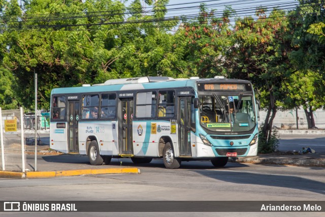 Viação Siará Grande 14503 na cidade de Fortaleza, Ceará, Brasil, por Arianderso Melo. Número da foto: #11509482.