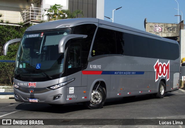 Auto Viação 1001 RJ 108.1112 na cidade de Rio de Janeiro, Rio de Janeiro, Brasil, por Lucas Lima. Número da foto: #11510643.