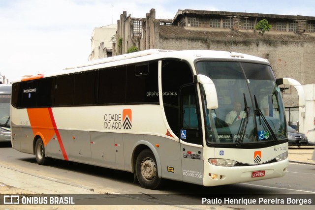 Viação Cidade do Aço RJ 174.022 na cidade de Rio de Janeiro, Rio de Janeiro, Brasil, por Paulo Henrique Pereira Borges. Número da foto: #11509048.