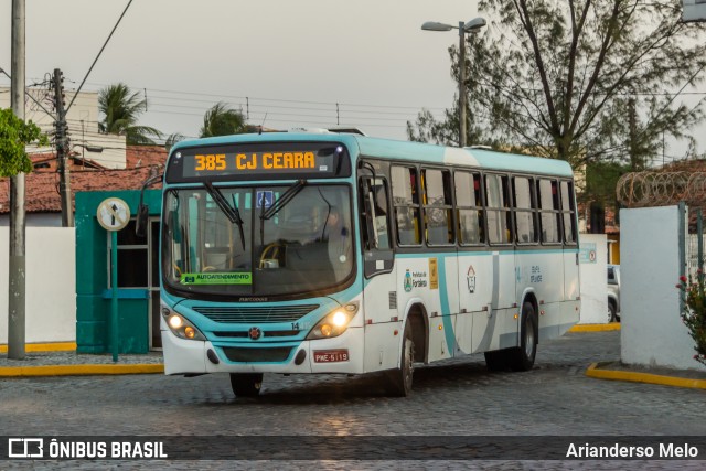 Viação Siará Grande 14415 na cidade de Fortaleza, Ceará, Brasil, por Arianderso Melo. Número da foto: #11509426.