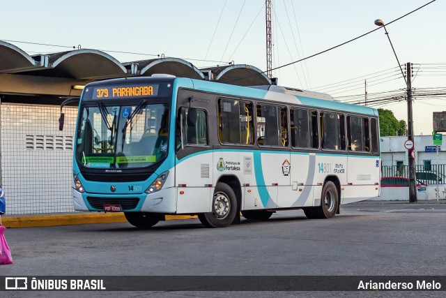 Viação Siará Grande 14801 na cidade de Fortaleza, Ceará, Brasil, por Arianderso Melo. Número da foto: #11509702.