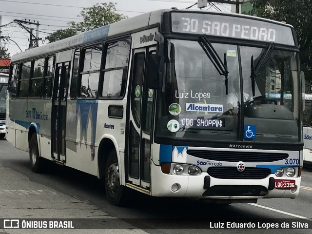 Auto Ônibus Alcântara 3.070 na cidade de São Gonçalo, Rio de Janeiro, Brasil, por Luiz Eduardo Lopes da Silva. Número da foto: #11508463.