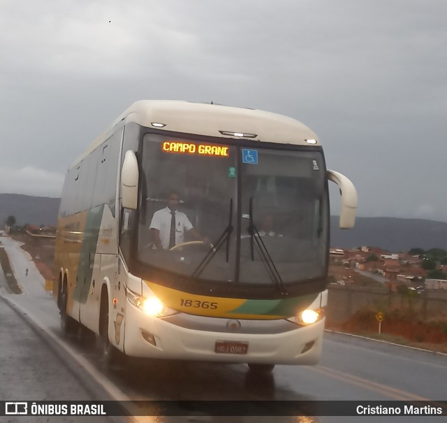 Empresa Gontijo de Transportes 18365 na cidade de Montes Claros, Minas Gerais, Brasil, por Cristiano Martins. Número da foto: #11508381.