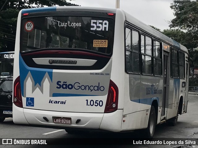 Icaraí Auto Transportes 1.050 na cidade de São Gonçalo, Rio de Janeiro, Brasil, por Luiz Eduardo Lopes da Silva. ID da foto: 11508472.