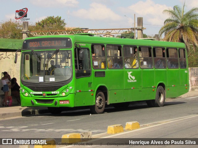 Viação Belo Monte Transportes Coletivos 1452 na cidade de Contagem, Minas Gerais, Brasil, por Henrique Alves de Paula Silva. ID da foto: 11510691.