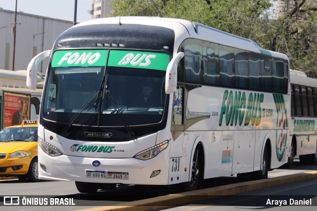 Fono Bus 731 na cidade de Córdoba, Capital, Córdoba, Argentina, por Araya Daniel . Número da foto: #11510944.