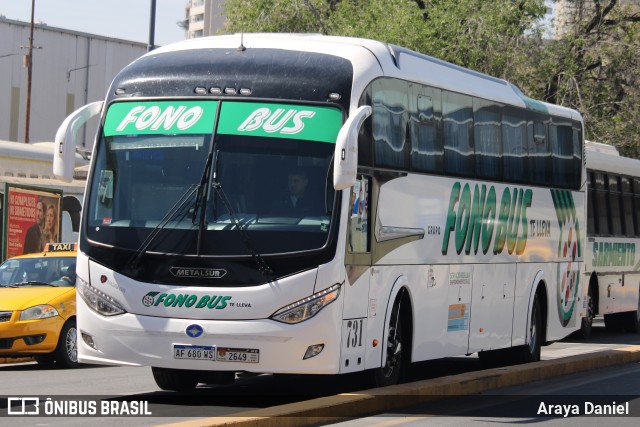 Fono Bus 731 na cidade de Córdoba, Capital, Córdoba, Argentina, por Araya Daniel . ID da foto: 11510944.