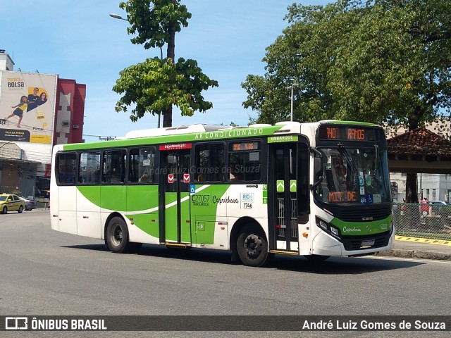 Caprichosa Auto Ônibus C27057 na cidade de Rio de Janeiro, Rio de Janeiro, Brasil, por André Luiz Gomes de Souza. ID da foto: 11510794.