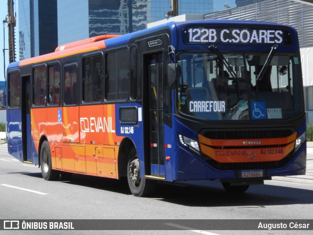 Evanil Transportes e Turismo RJ 132.146 na cidade de Rio de Janeiro, Rio de Janeiro, Brasil, por Augusto César. Número da foto: #11508799.