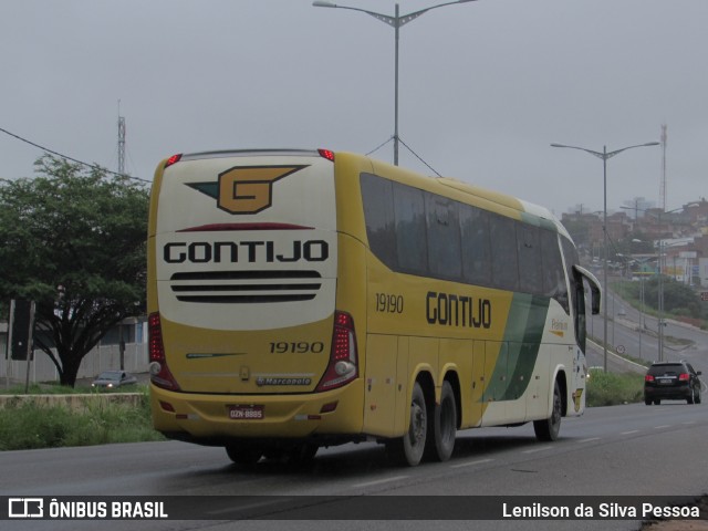 Empresa Gontijo de Transportes 19190 na cidade de Caruaru, Pernambuco, Brasil, por Lenilson da Silva Pessoa. ID da foto: 11513573.