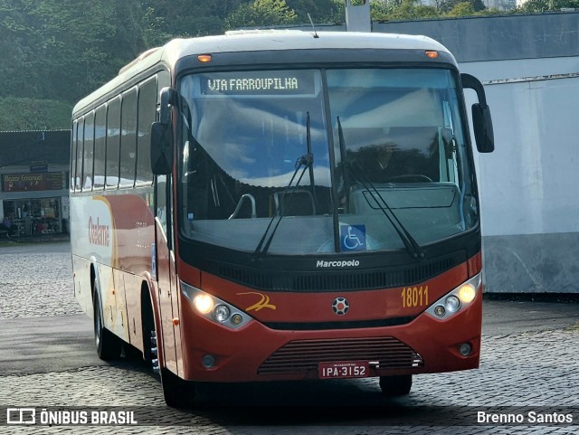 Ozelame Transportes 18011 na cidade de Caxias do Sul, Rio Grande do Sul, Brasil, por Brenno Santos. ID da foto: 11511595.