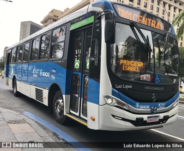 Viação Nossa Senhora das Graças A71547 na cidade de Rio de Janeiro, Rio de Janeiro, Brasil, por Luiz Eduardo Lopes da Silva. ID da foto: 11511478.