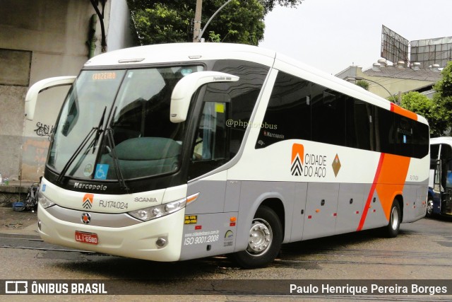 Viação Cidade do Aço RJ 174.024 na cidade de Rio de Janeiro, Rio de Janeiro, Brasil, por Paulo Henrique Pereira Borges. Número da foto: #11513686.