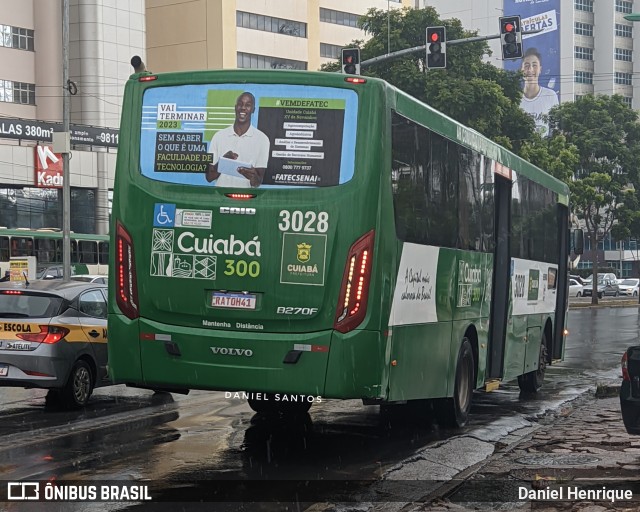 Expresso Caribus Transportes 3028 na cidade de Cuiabá, Mato Grosso, Brasil, por Daniel Henrique. Número da foto: #11511964.