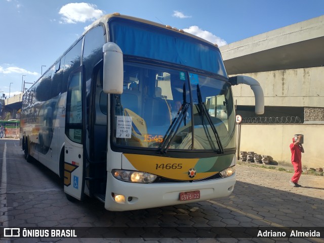 Empresa Gontijo de Transportes 14665 na cidade de Belo Horizonte, Minas Gerais, Brasil, por Adriano  Almeida. ID da foto: 11512840.