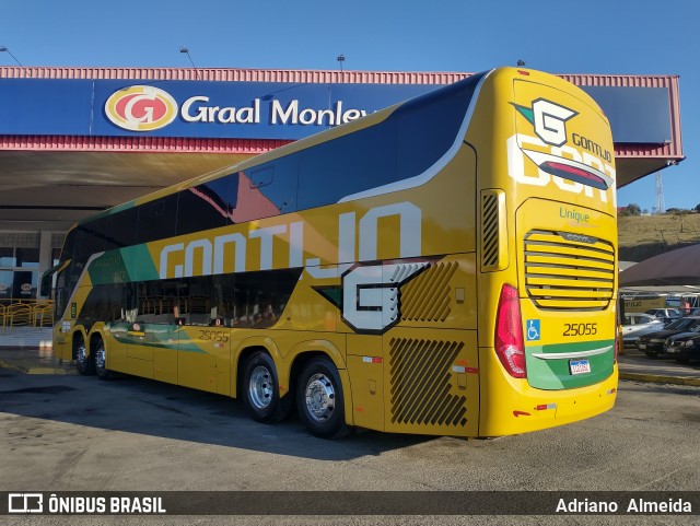 Empresa Gontijo de Transportes 25055 na cidade de João Monlevade, Minas Gerais, Brasil, por Adriano  Almeida. ID da foto: 11513691.